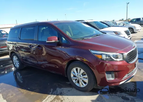 2017 Kia Sedona Lx z USA, uszkodzony, nr VIN KNDMB5C1XH6320142